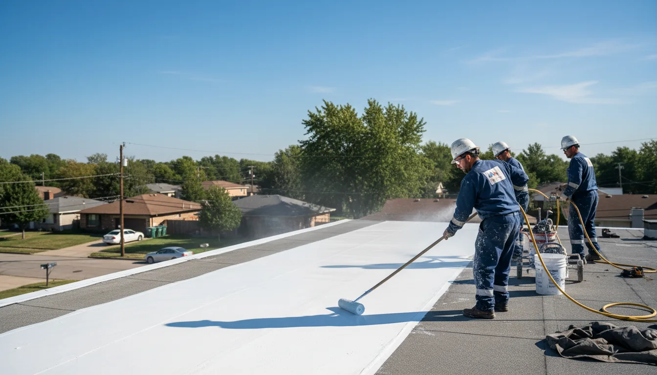 Commercial roof coating in Gaysville, VT near me